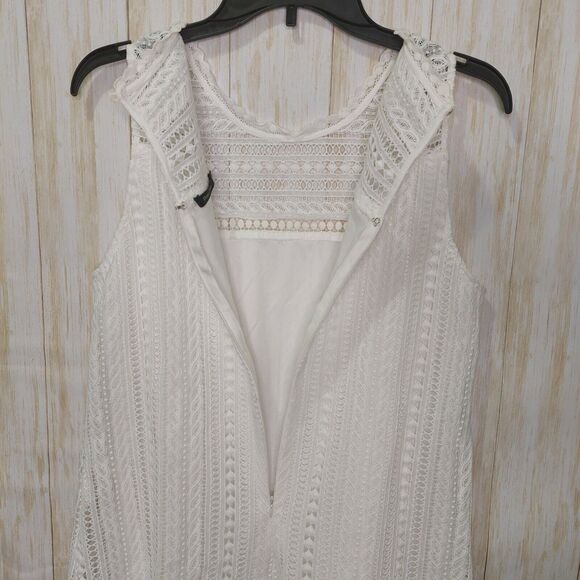 Doe & Rae Women’s Sheath~Size Small~ Sleeveless~Lace Overlay~Drop Waist~Lined - Picture 5 of 12